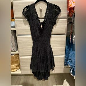 Free People black small romper